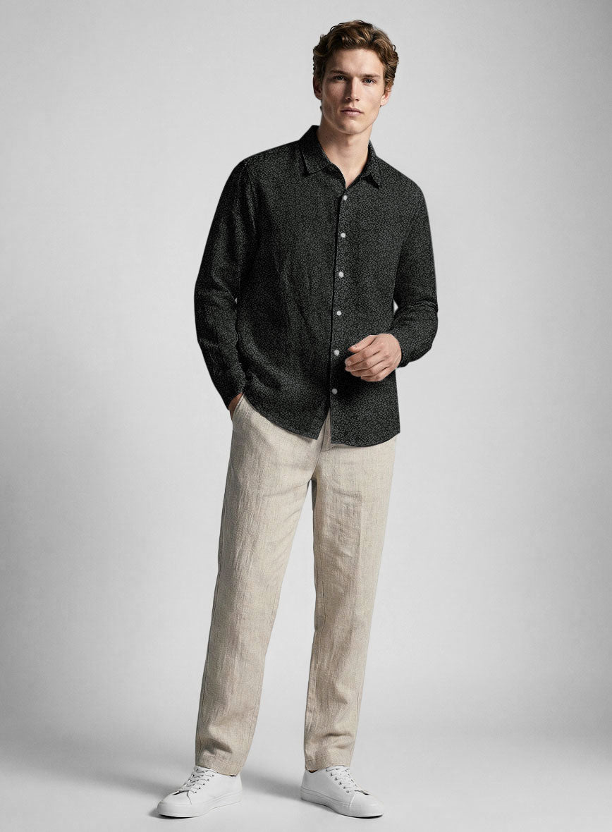 Liberty Shadow Bloom Linen Shirt - StudioSuits