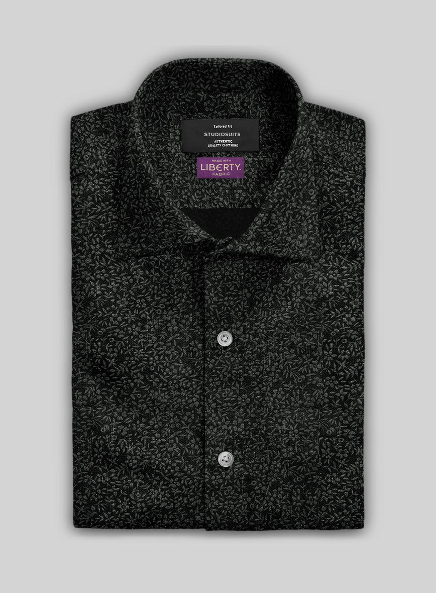 Liberty Shadow Bloom Linen Shirt - StudioSuits