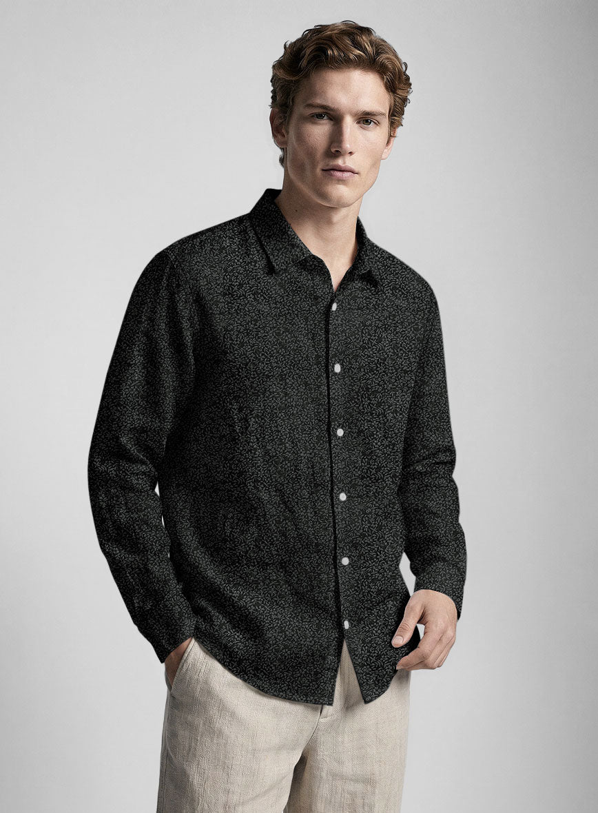 Liberty Shadow Bloom Linen Shirt - StudioSuits