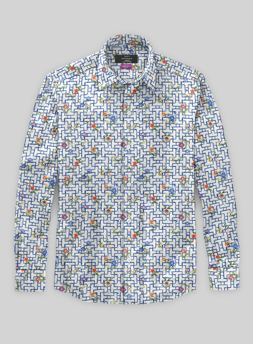 Liberty Trellis Linen Shirt - StudioSuits