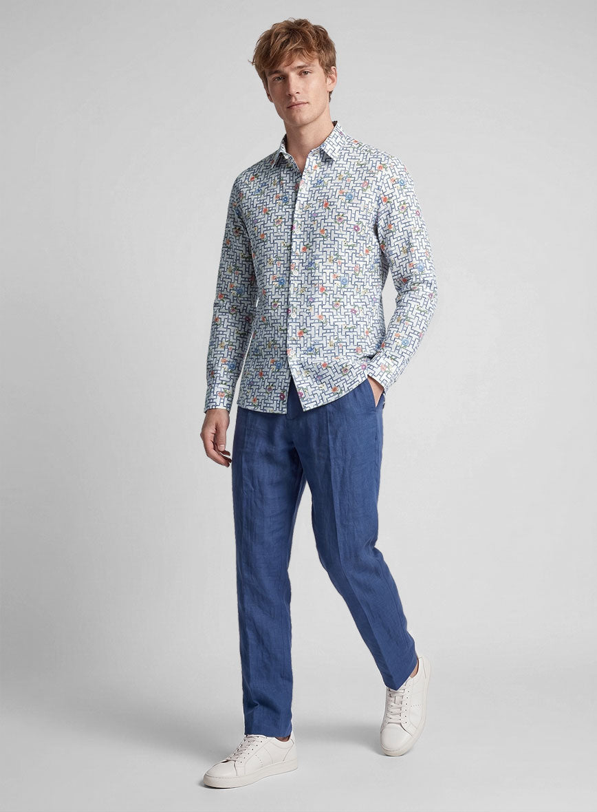 Liberty Trellis Linen Shirt - StudioSuits