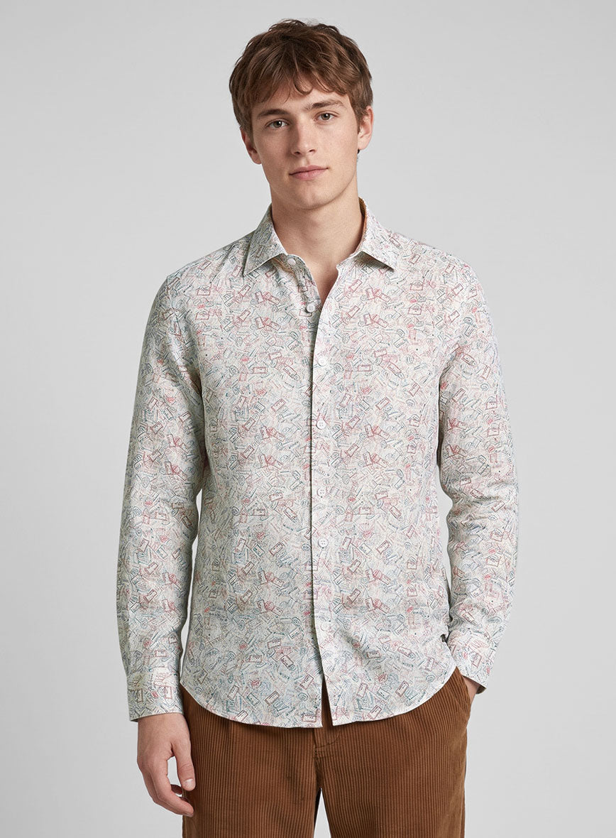 Liberty Voyage Seal Linen Shirt - StudioSuits
