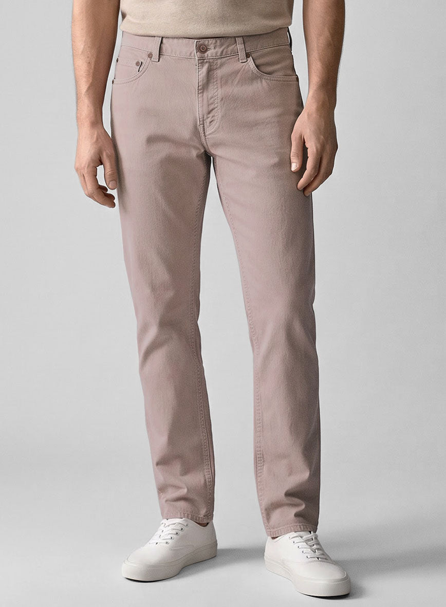 Light Mauve Stretch Chino Jeans - StudioSuits