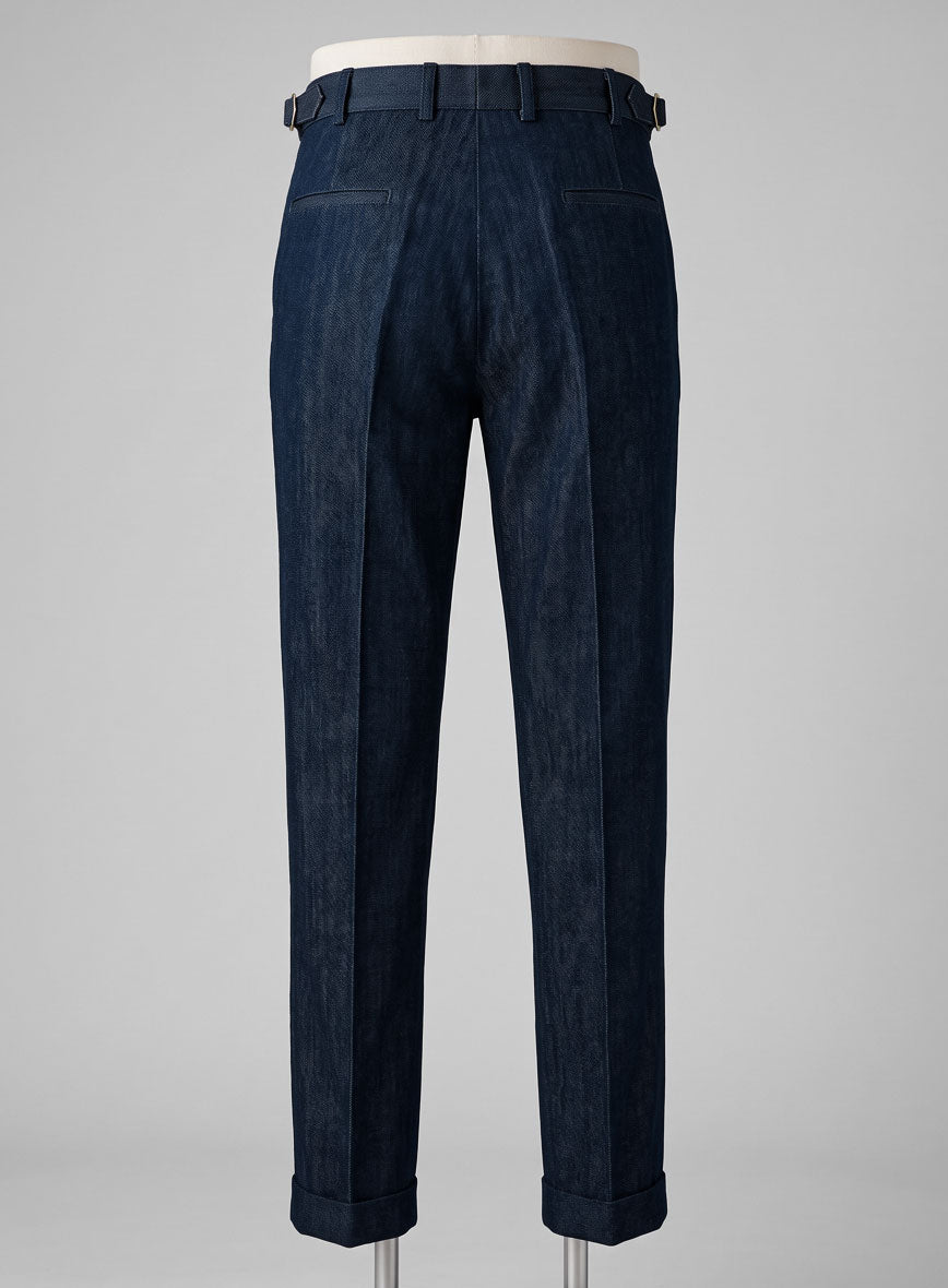 Light Weight Denim Gurkha Pants - StudioSuits