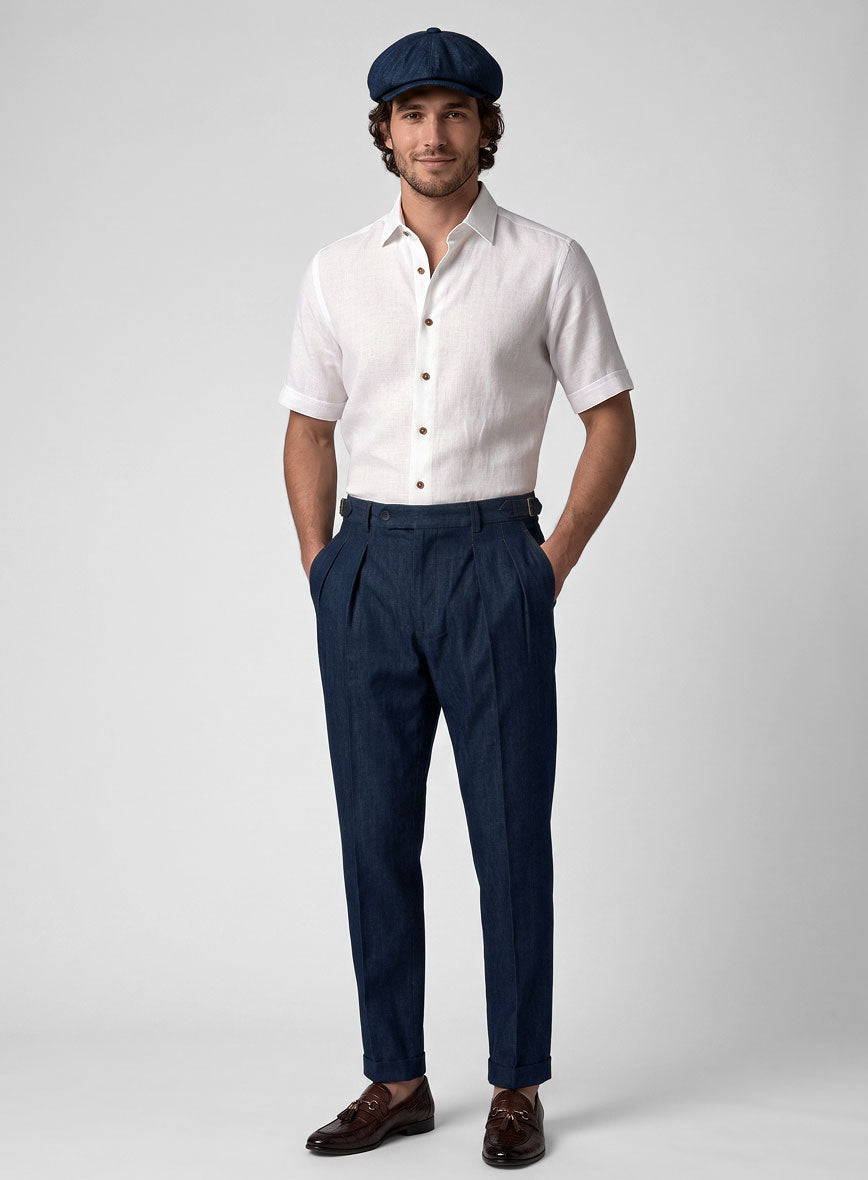 Light Weight Denim Gurkha Pants - StudioSuits