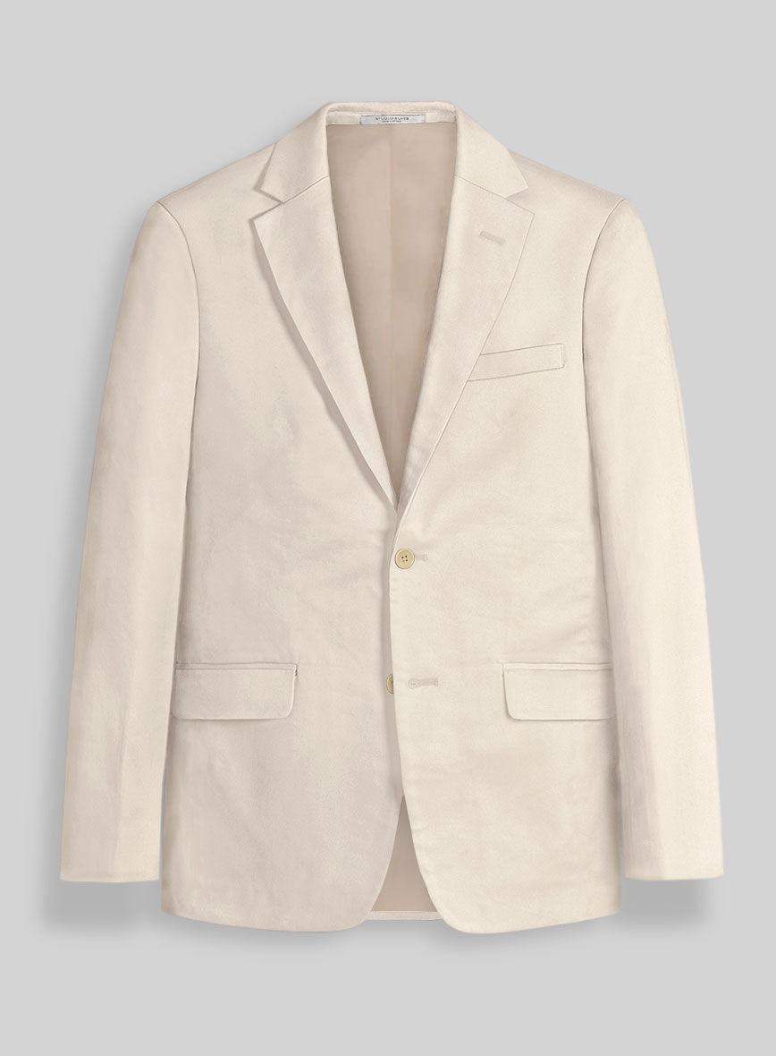 Light Beige Stretch Chino Suit - StudioSuits