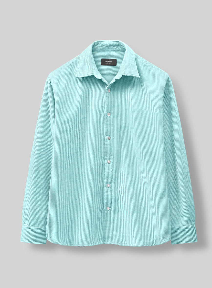 Light Blue Corduroy Shirt - StudioSuits