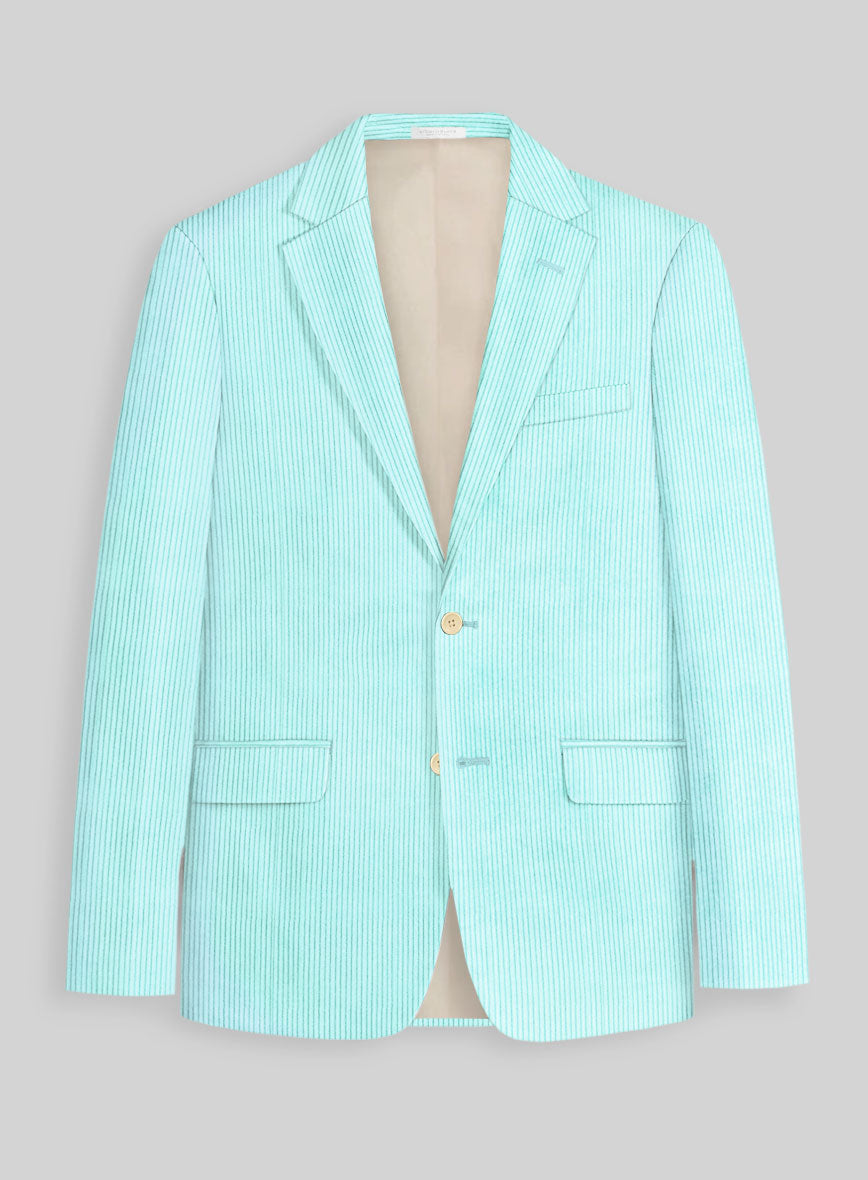 Light Blue Corduroy Jacket - StudioSuits