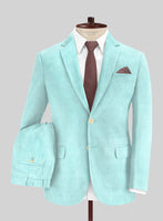 Light Blue Thick Corduroy Suit - StudioSuits