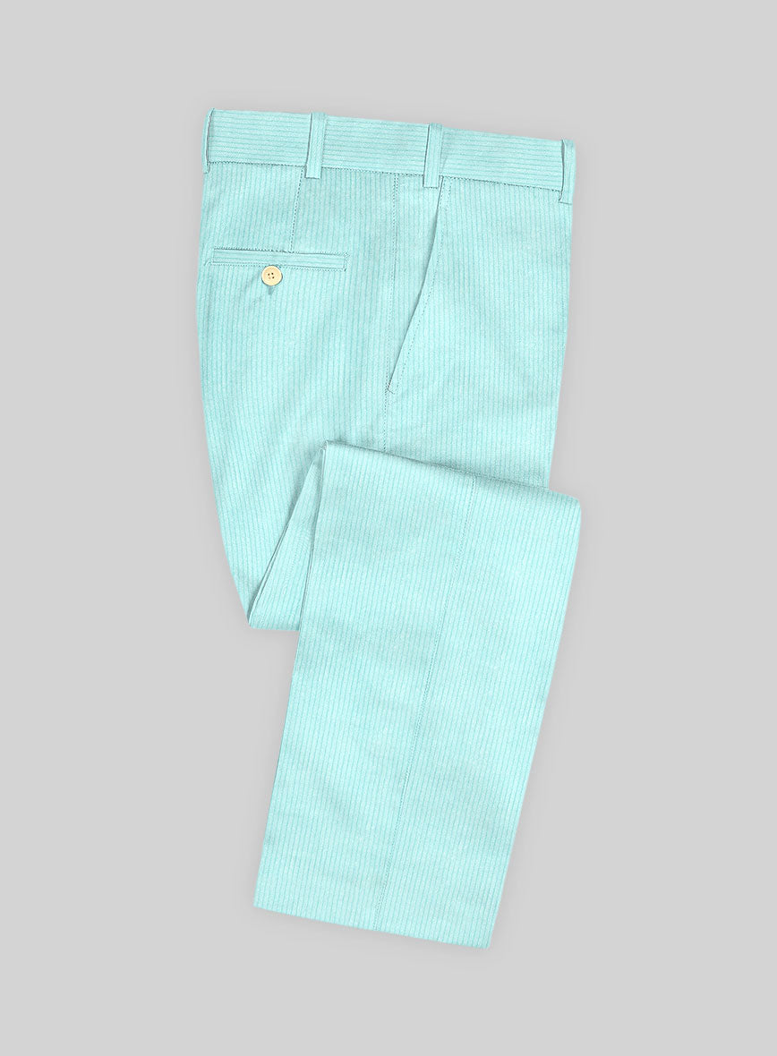 Light Blue Thick Corduroy Suit - StudioSuits