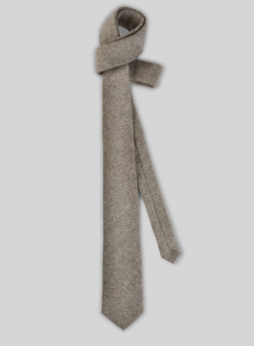 Tweed Tie - Light Brown Tweed - StudioSuits