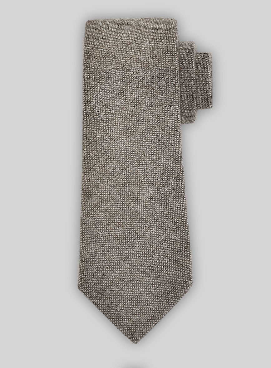 Tweed Tie - Light Brown Tweed - StudioSuits