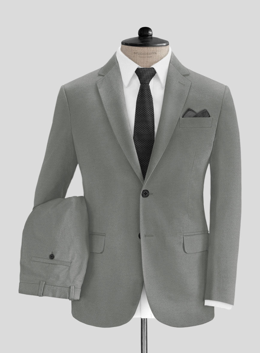 Light Gray Chino Suit - StudioSuits