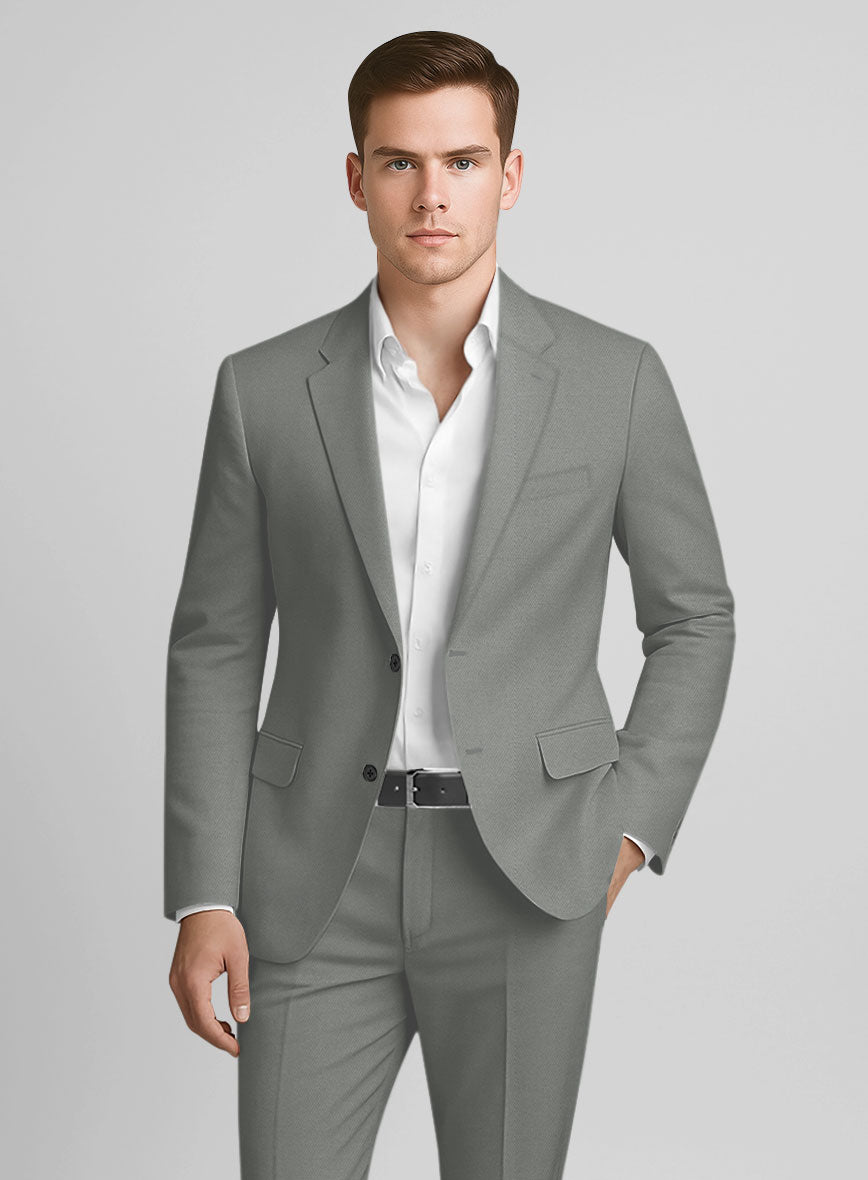 Light Gray Chino Suit - StudioSuits