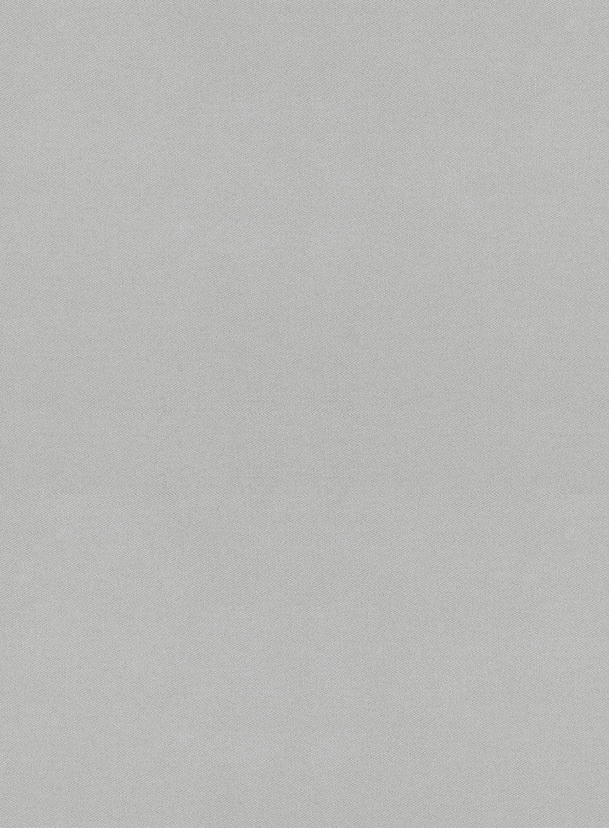 Light Gray Feather Cotton Canvas Stretch Suit - StudioSuits