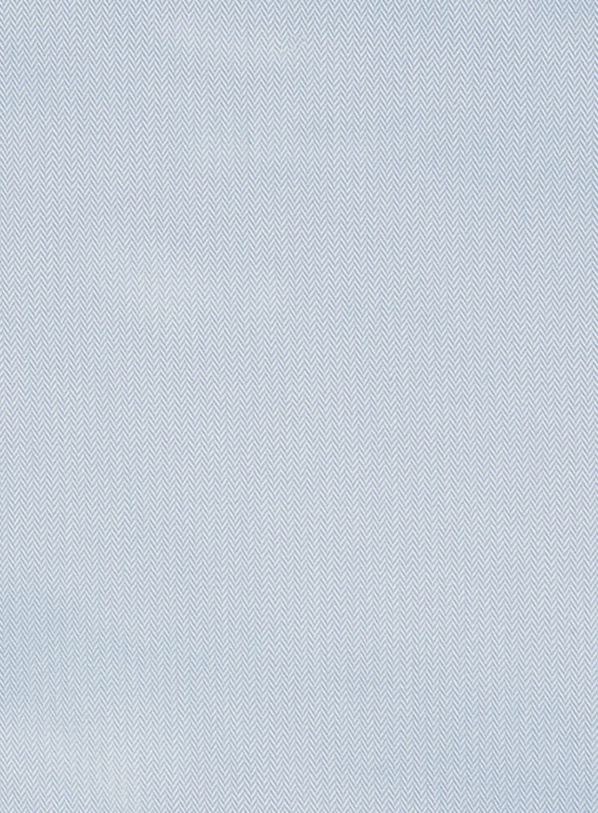 Light Gray Herringbone Cotton Shirt - StudioSuits