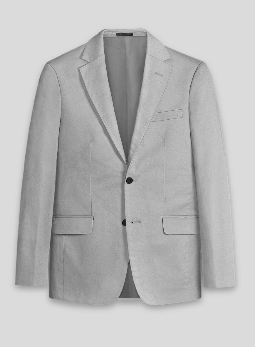 Light Gray Stretch Chino Suit - StudioSuits