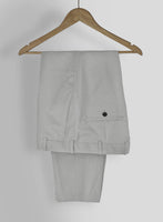 Light Gray Stretch Chino Pants - StudioSuits