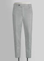 Light Gray Stretch Chino Pants - StudioSuits