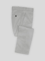 Light Gray Stretch Chino Pants - StudioSuits