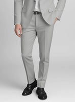 Light Gray Stretch Chino Pants - StudioSuits