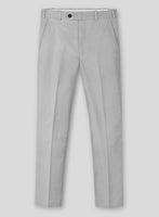Light Gray Stretch Chino Pants - StudioSuits