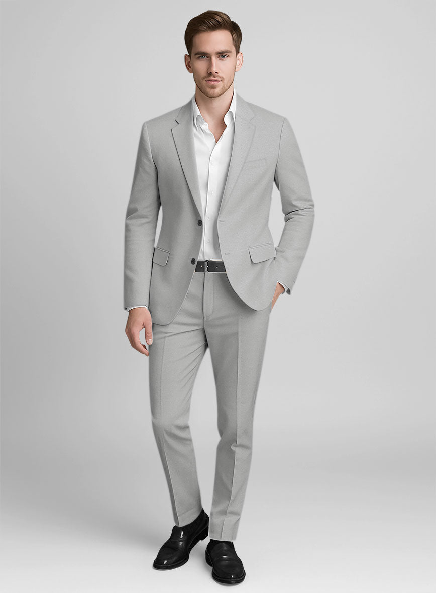 Light Gray Stretch Chino Suit - StudioSuits