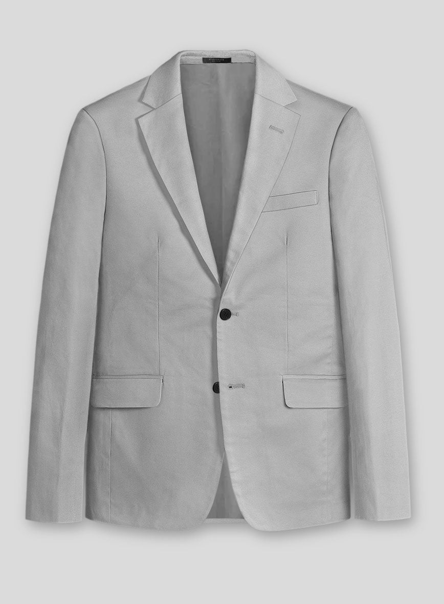 Light Gray Stretch Chino Suit - StudioSuits