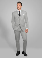 Light Gray Stretch Chino Suit - StudioSuits