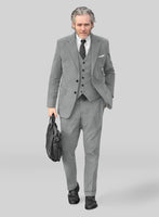 Light Gray Thick Corduroy Suit - StudioSuits