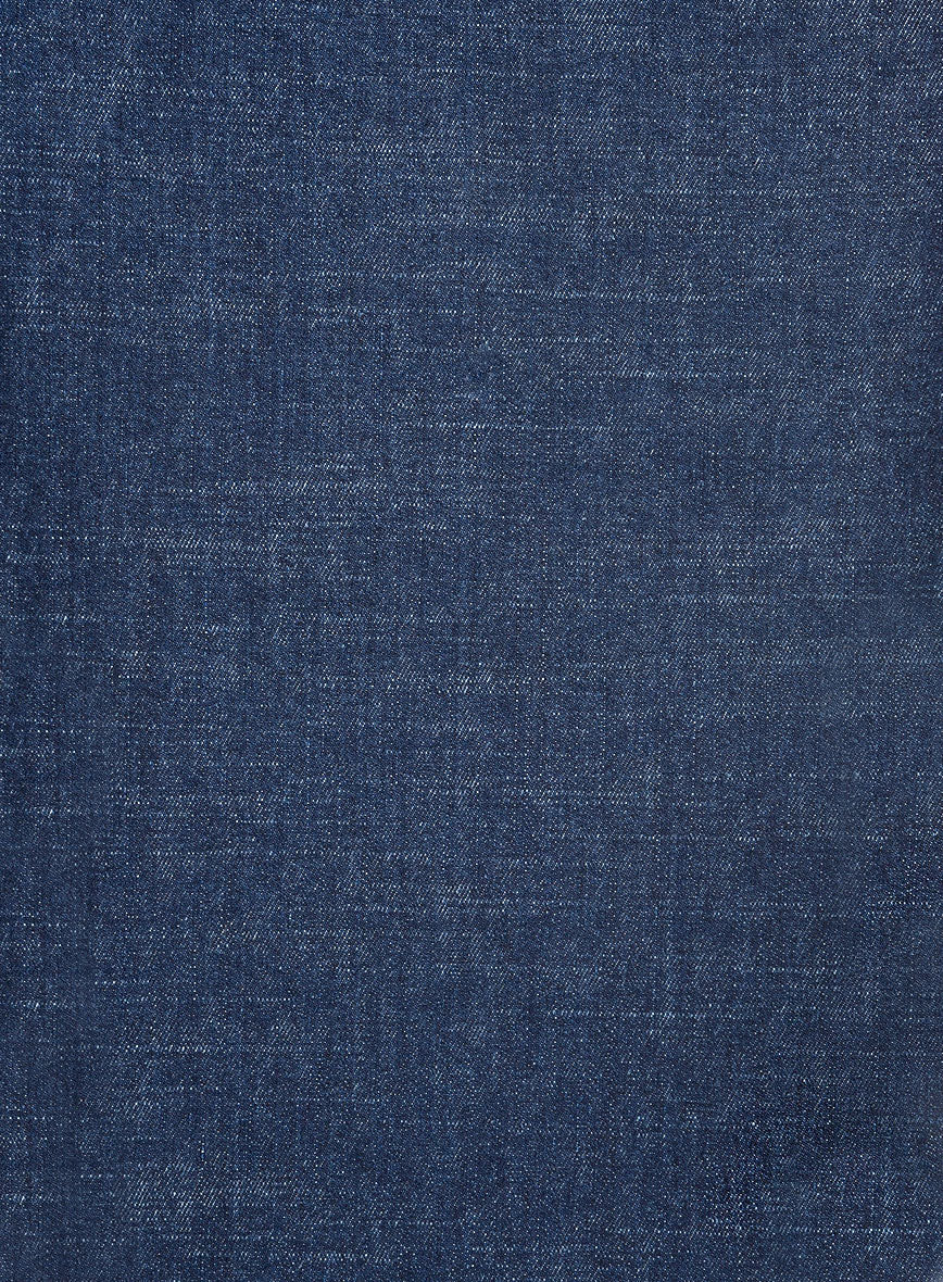 Light Indigo Stretch Denim Jeans - StudioSuits