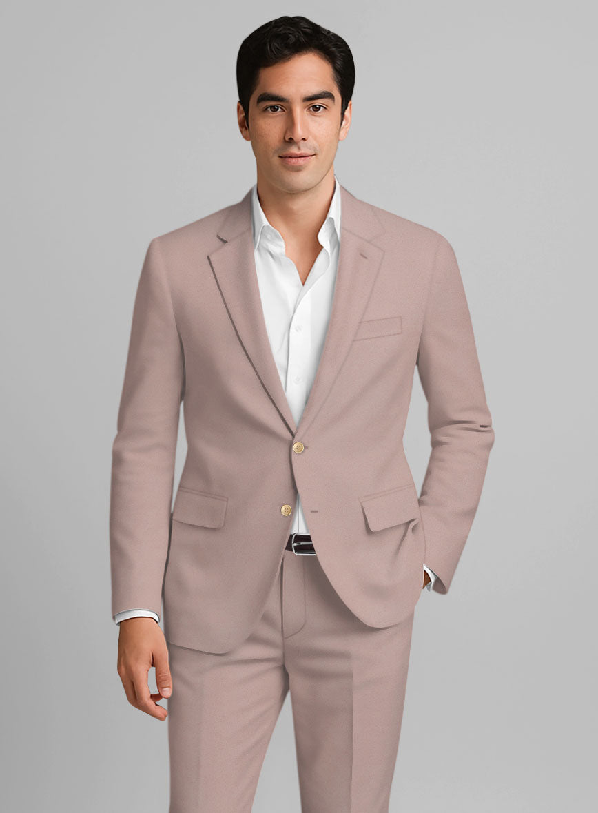 Light Mauve Stretch Chino Jacket - StudioSuits