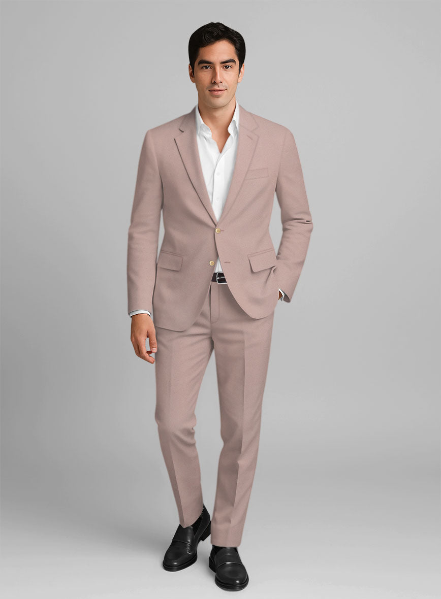 Light Mauve Stretch Chino Suit - StudioSuits