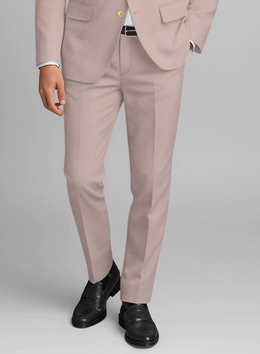 Light Mauve Stretch Chino Pants - StudioSuits