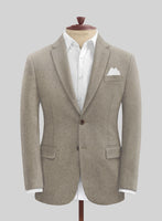 Light Weight Light Brown Tweed Jacket - StudioSuits