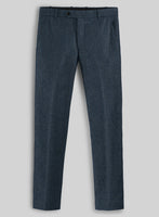 Light Weight Bond Blue Tweed Pants - StudioSuits