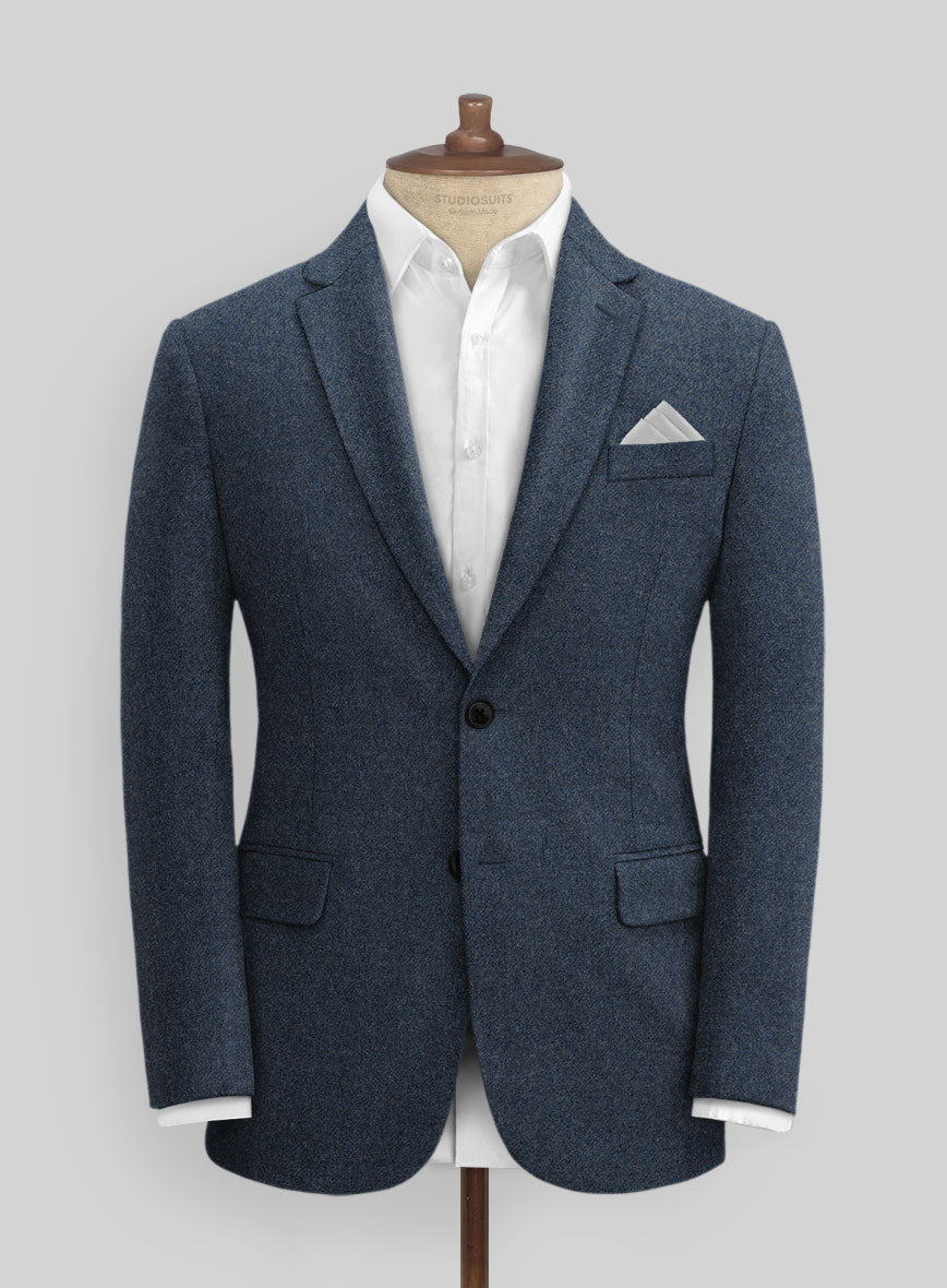 Light Weight Bond Blue Tweed Suit