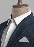 Light Weight Bond Blue Tweed Suit - StudioSuits