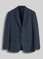 Light Weight Bond Blue Tweed Suit - StudioSuits