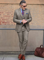 Light Weight Brown Tweed Suit - StudioSuits