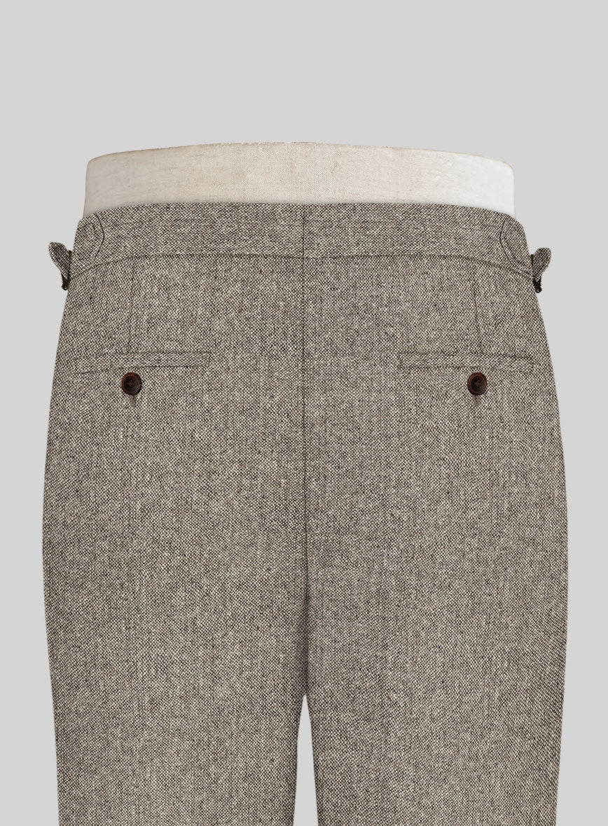 Light Weight Brown Tweed Highland Trousers - StudioSuits