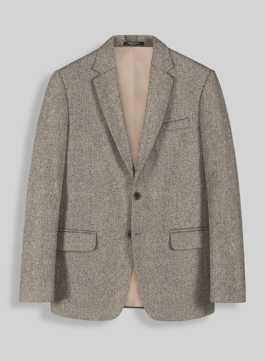 Light Weight Brown Tweed Jacket - StudioSuits