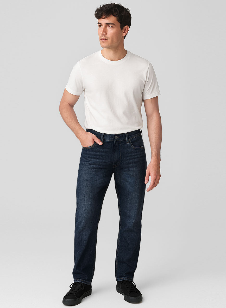 Light Weight Dark Indigo Traveller Jeans - StudioSuits