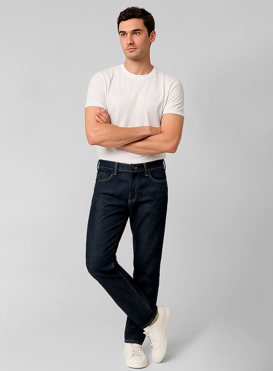 Light Weight Dark Indigo Jeans - StudioSuits