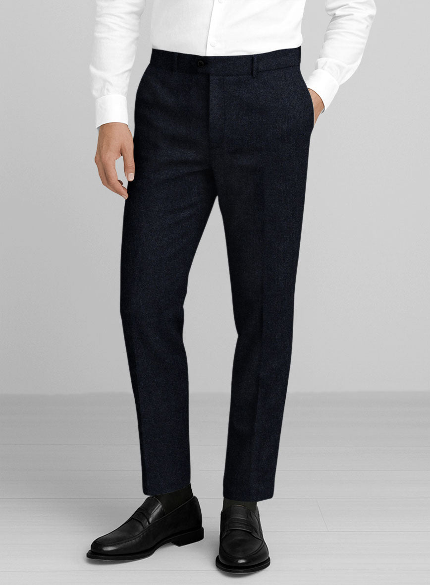 Light Weight Deep Blue Tweed Suit - StudioSuits