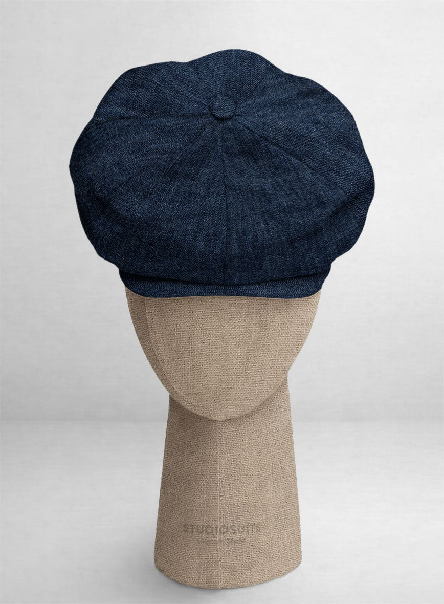 Light Weight Denim Newsboy Cap - StudioSuits