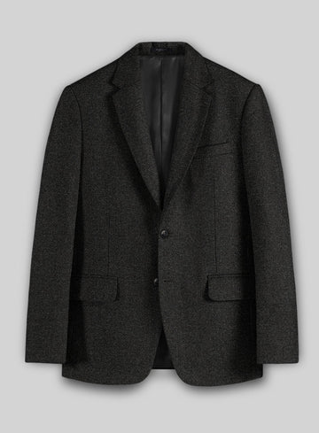 Light Weight Hamburg Charcoal Tweed Jacket - StudioSuits