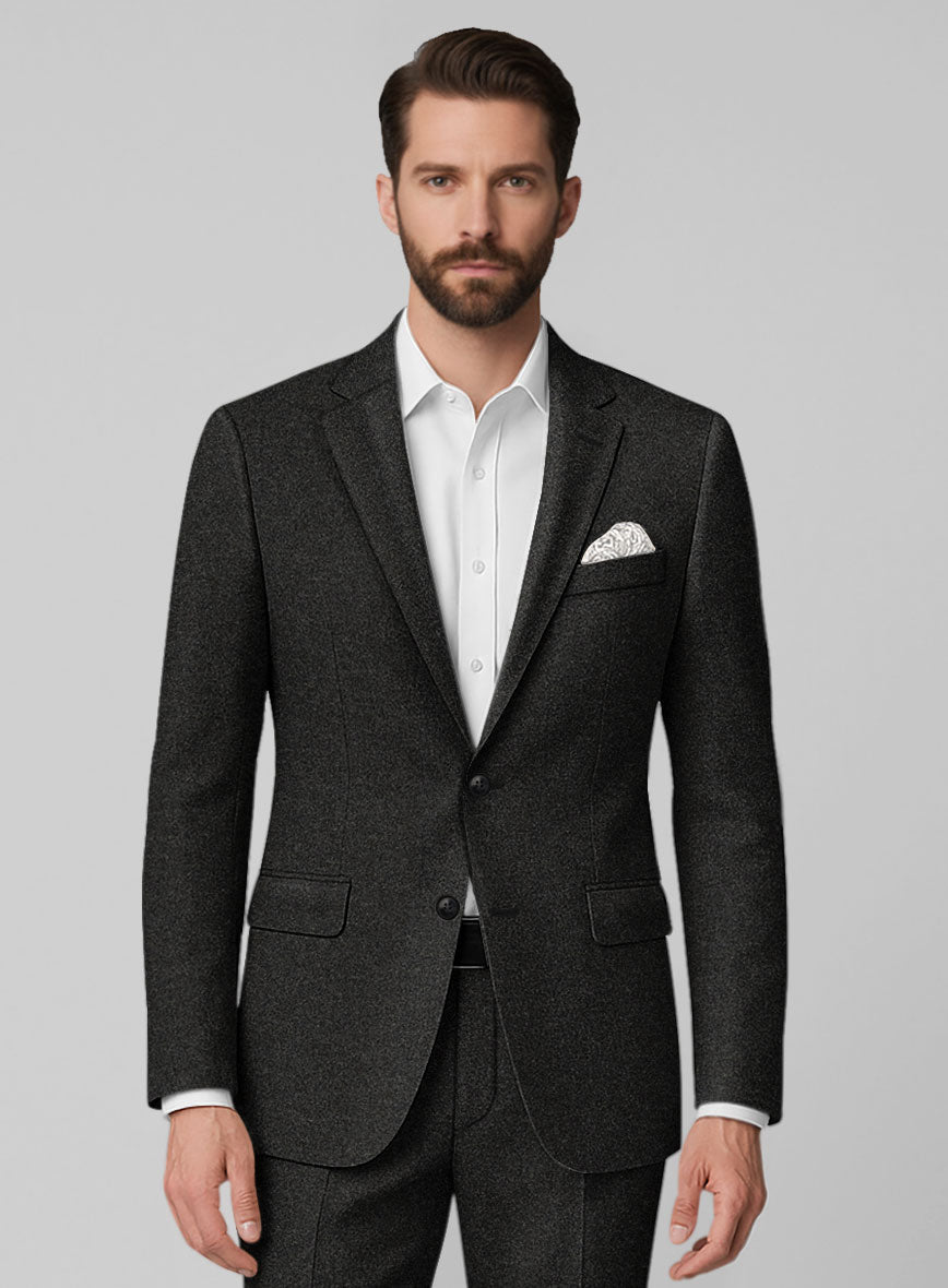 Light Weight Hamburg Charcoal Tweed Jacket - StudioSuits