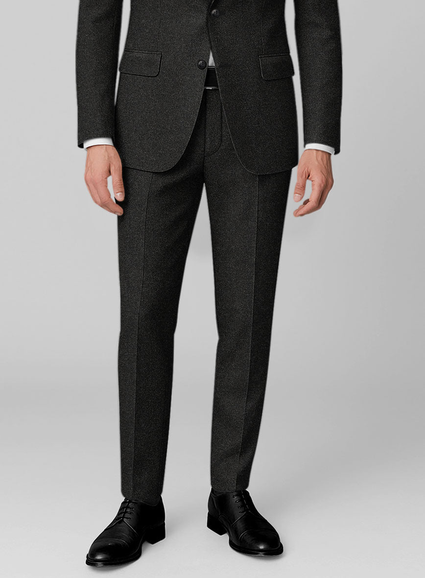 Light Weight Hamburg Charcoal Tweed Pants - StudioSuits
