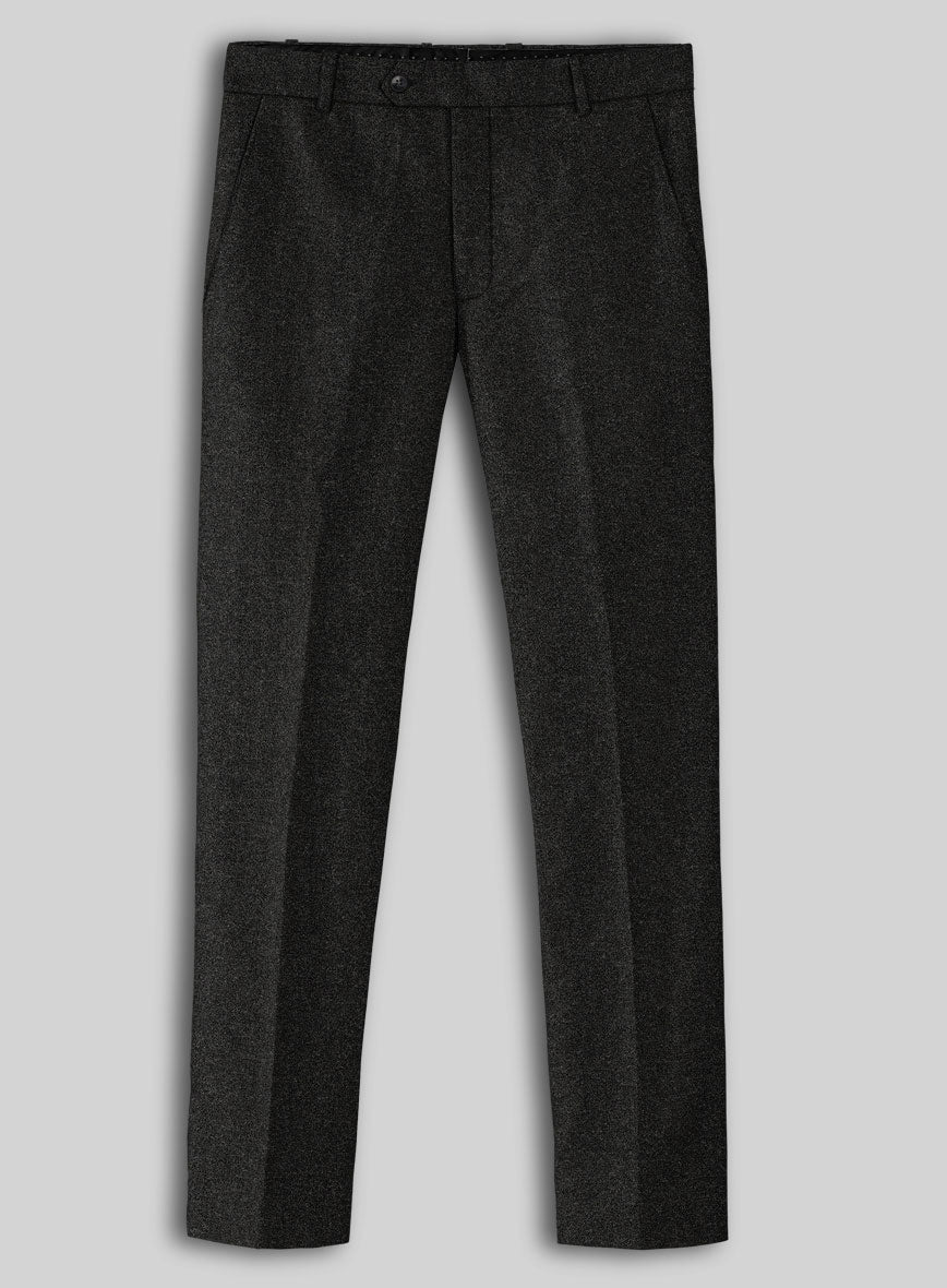 Light Weight Hamburg Charcoal Tweed Pants - StudioSuits